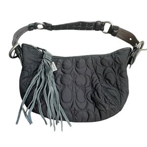 Coach Y2K Soho Shoulder Bag Reversible Strap Black